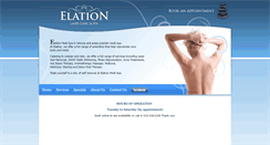 Desktop Screenshot of elationspa.ca