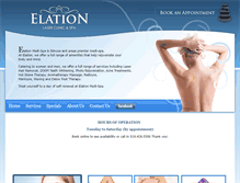 Tablet Screenshot of elationspa.ca